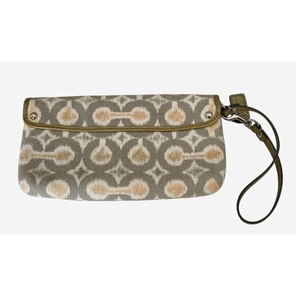Coach Kristin IKAT Clutch Wristlet Signature Handbag NEW - Picture 7 of 11